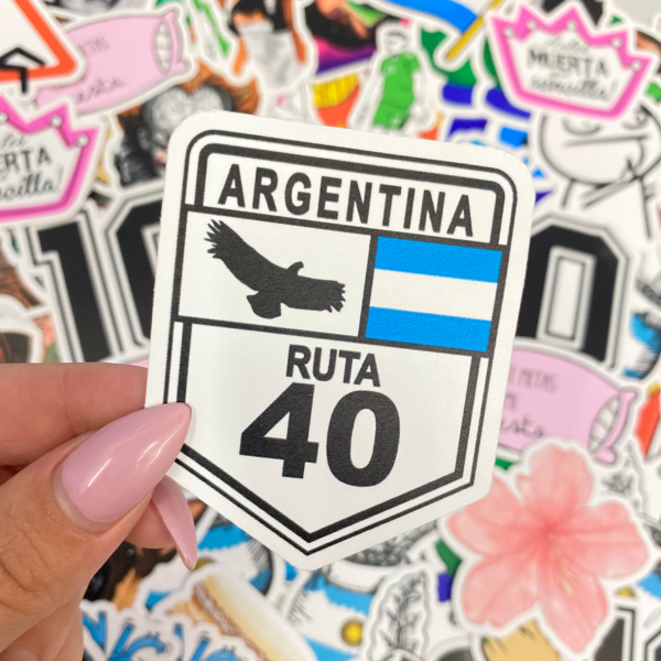 Pack stickers a elección (6cm)<p> vinilo blanco